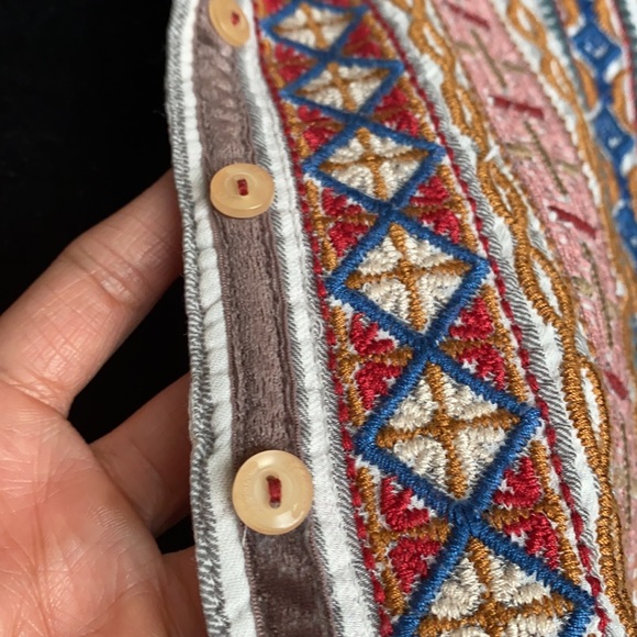 JOHNNY WAS 3J Workshop Embroidered Button Down Top - Picture 10 of 13